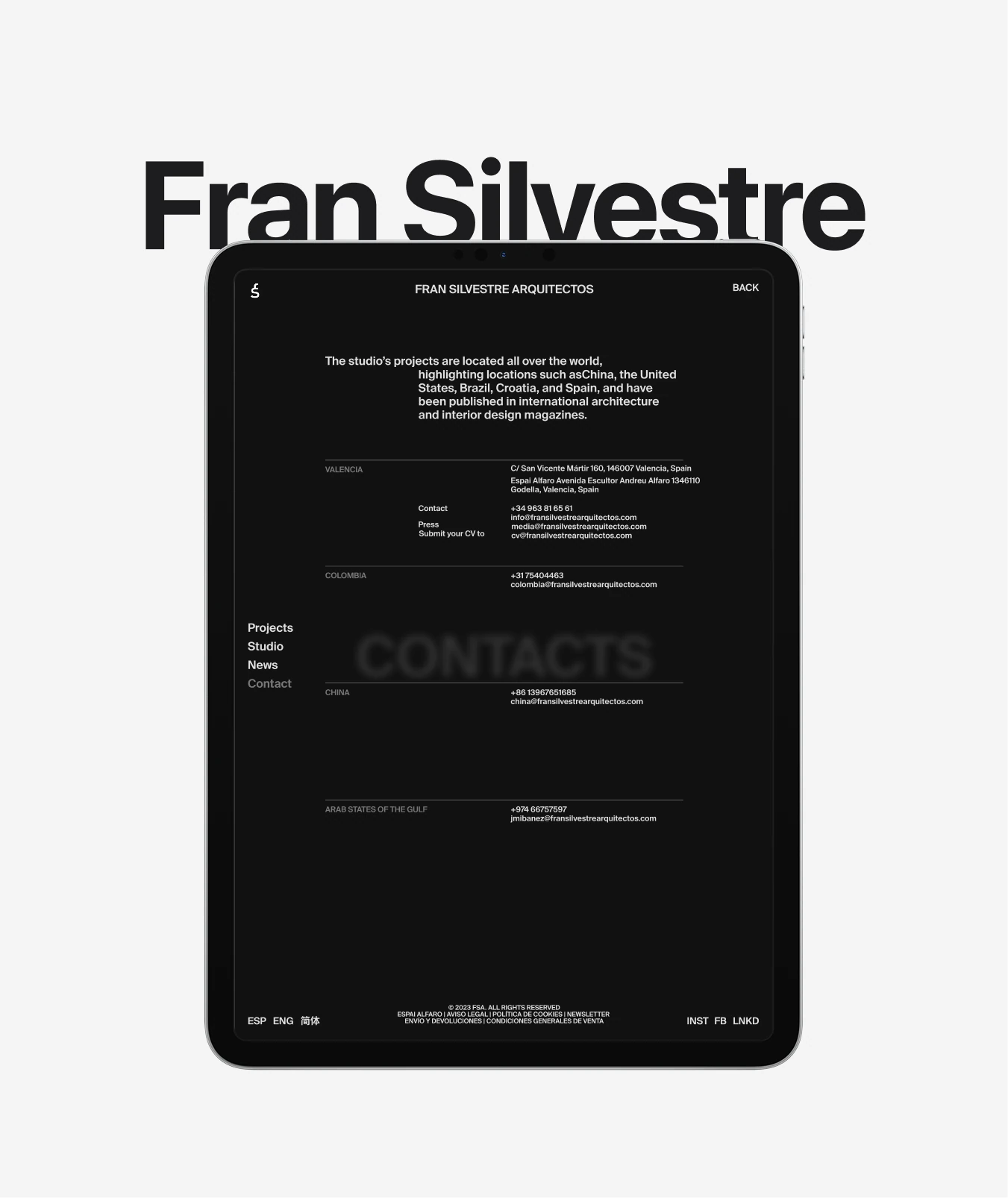 Кадр 6 проекта Fran Silvestre
